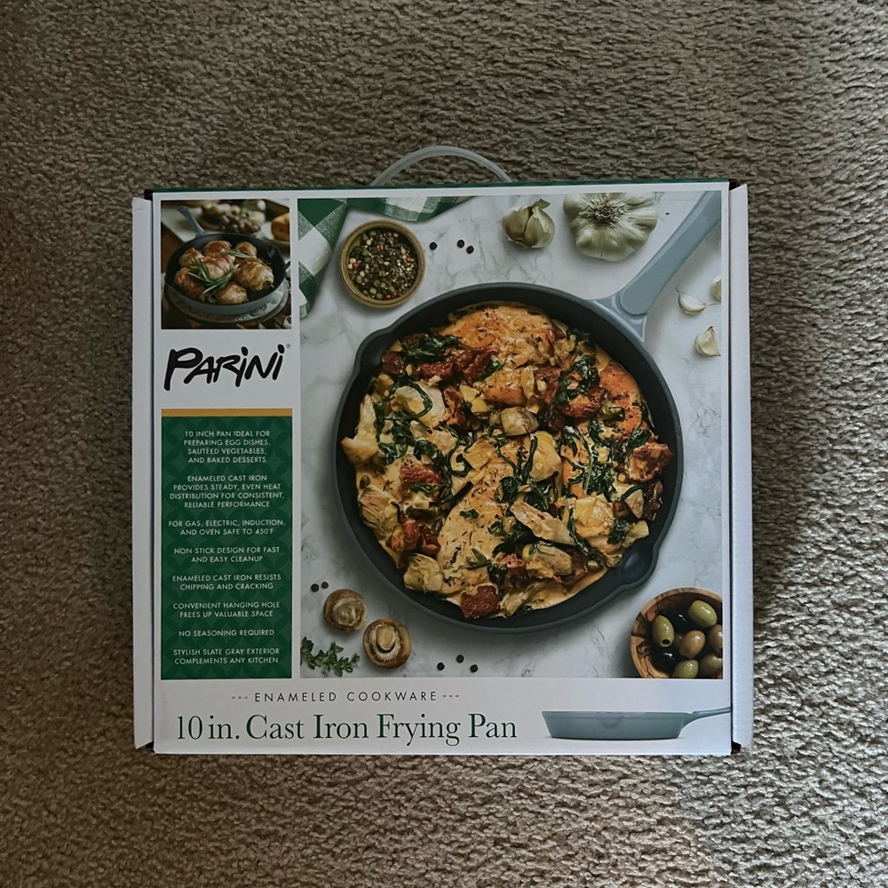 Parini 10-inch Cast Iron Frying Pan